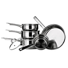 Load image into Gallery viewer, Premier Housewares 5pc Stainless Steel Pan Set