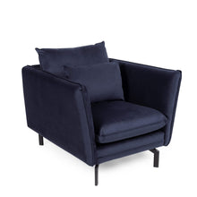 Load image into Gallery viewer, Elford Fabric Sofa 1S Navy
