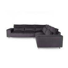 Load image into Gallery viewer, Harleston Fabric Corner Sofa Steel
