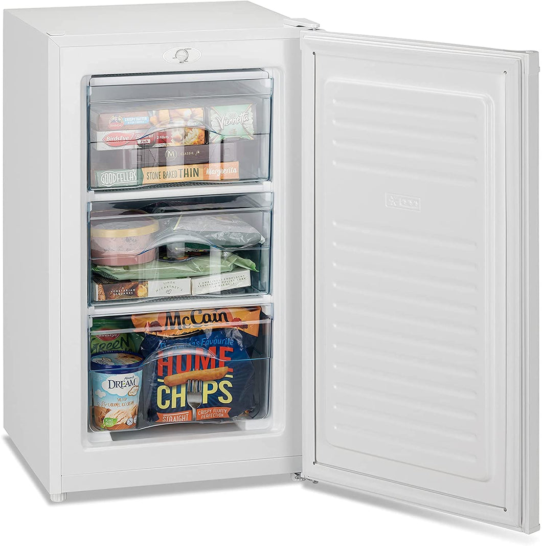 IceKing RZ109WE 48cm Under Counter Freezer | Freestanding Freezer White (Undercounter Freezer)